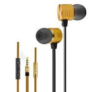 Beautiful Design In Ear Headphone Wire Metal Microphone For iPhone Color Red