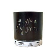 Modogirl Black General Pierced&quot;I LOVE YOU&quot; Light Emitting Bluetooth Speakers Subwoofer Wireless Bluetooth Speaker...