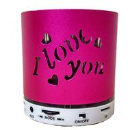 Modogirl Black General Pierced&quot;I LOVE YOU&quot; Light Emitting Bluetooth Speakers Subwoofer Wireless Bluetooth Speaker... N3
