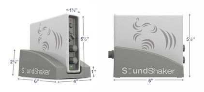 SoundShaker Sound Shaker Bass (4) Tactile Transducers and (1) Amplifier Kit For Home Theater Seating N3