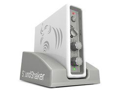 SoundShaker Sound Shaker Bass (4) Tactile Transducers and (1) Amplifier Kit For Home Theater Seating N4