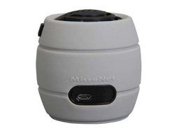 MicroNet BeatBoom Portable Wireless Bluetooth Speaker - Retail Packaging - White/Black N5