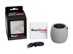MicroNet BeatBoom Portable Wireless Bluetooth Speaker - Retail Packaging - White/Black N8