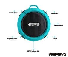 ReFeng Wireless HD Bluetooth 3.0 Shower Speaker Built-in Mic With Lifetime Guarantee Rechargeable Waterproof and... N5