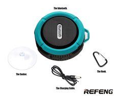 ReFeng Wireless HD Bluetooth 3.0 Shower Speaker Built-in Mic With Lifetime Guarantee Rechargeable Waterproof and... N6