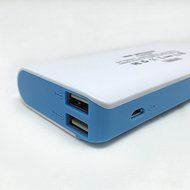 MAK Power 10000mah Brilliant Dual USB (2.1a / 1.0a Output) Portable Power Bank External Battery Charger for Iphone... N2