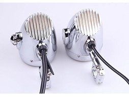 Motorcycle Chrome Bluetooth Speaker Audio System Handlebar Mount For Harley Honda Yamaha Kawasaki Suzuki N2