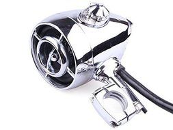 Motorcycle Chrome Bluetooth Speaker Audio System Handlebar Mount For Harley Honda Yamaha Kawasaki Suzuki N3
