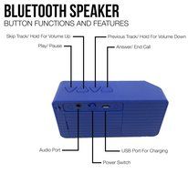 Gems Universal 3.0 Bluetooth Speaker with Rechargeable Battery and Built-In Mic - Blue N2