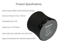 Dison Portable Wireless Bluetooth Speaker with FM Radio and Microphone,HiFi Stereo,Ultra Loud with Subwoofer and... N7