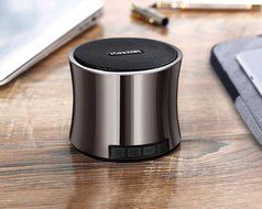 iCozzier Portable Rechargeable Bluetooth Speaker 6W With a Microphone &amp; Stereo Audio Jack, Support Micro SD card... N7