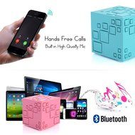 iSTYLE Portable Bluetooth Speakers Q+ ,Cube Wireless Stereo Led Light speaker,Support TF Card FM Radio,for iPhone... N6