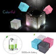 iSTYLE Portable Bluetooth Speakers Q+ ,Cube Wireless Stereo Led Light speaker,Support TF Card FM Radio,for iPhone... N7