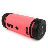 Wireless Bluetooth Speaker Outdoor Sport Shockproof Dust-proof Super Bass Stereo, High-def Sound, Smart (Red)