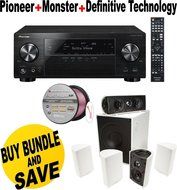 Pioneer VSX-1130-K 7.2-Channel AV Receiver with Built-In Bluetooth and Wi-Fi (Black) + Definitive Technology -...