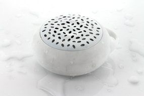 Propel Wireless Bluetooth Waterproof Shower Speaker with Built-in Microphone, Color White N7