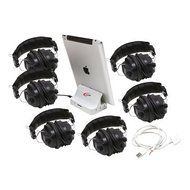 Califone 1206i-06, 6 Position iPad Jackbox &amp; Listening Center, works with (iOS and Android based) smartphones...