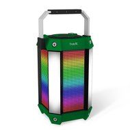 HAVIT HV-SK159BT LED Wired/Wireless Bluetooth Speaker with Power Bank, TF Card and FM Radio (Black+Green)