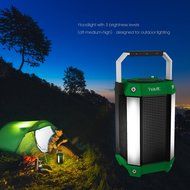 HAVIT HV-SK159BT LED Wired/Wireless Bluetooth Speaker with Power Bank, TF Card and FM Radio (Black+Green) N5