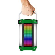 HAVIT HV-SK159BT LED Wired/Wireless Bluetooth Speaker with Power Bank, TF Card and FM Radio (Black+Green) N6