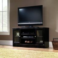 Sauder Regent Place Panel TV Stand, Estate Black Finish