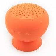 Mushroom Mini Bluetooth Speaker Wireless Waterproof Silicon Suction (Orange)