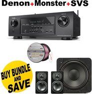 Denon AVR-S710W 7.2 Channel Full 4K Ultra HD A/V Receiver with Bluetooth and Wi-Fi + SVS Prime Satellite 2.1 High-Grade...