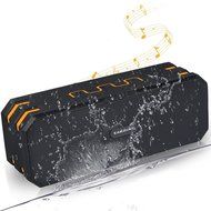 [New Version] AIRWALKS Portable Wireless Bluetooth Speaker IP67 with 10-Hour Playtime, Built-in Mic, Carabiner... N10