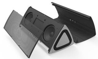 Uniox Portable Wireless Speaker Hi-Fi Enhance Bass Powerful 10W (5Wx2) Digital Tube Display (Gray) N7