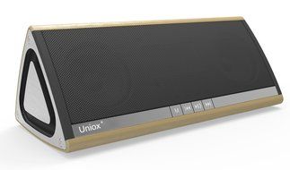 Uniox Portable Wireless Speaker Hi-Fi Enhance Bass Powerful 10W (5Wx2) Digital Tube Display (Gray) N9