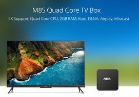 M8S "Spectra" Quad Core TV Box - 4K Support, Quad Core CPU, 2GB RAM, Kodi, DLNA, Airplay, Miracast N4