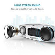 Anker Premium Stereo Bluetooth 4.0 Speaker (A3143), 20W Output from Dual 10W Drivers, with Two Passive Subwoofers... N2