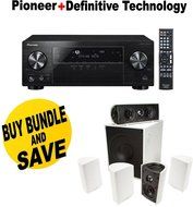 Pioneer VSX-830-K 5.2-Channel AV Receiver with Built-In Bluetooth and Wi-Fi (Black Pair) + Definitive Technology...