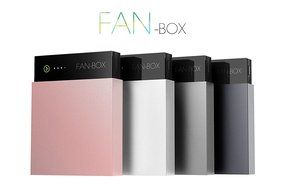 YIBAN Portable Smart WiFi Fan Box with Storage Function (Pink) N4