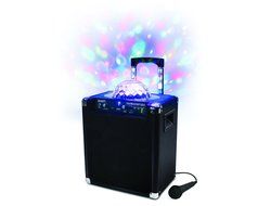 ION Audio Block Party Live | Portable Bluetooth Speaker System with Party Lights and Wheels &amp; Handle for Transport...