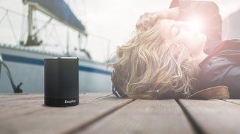 EasyAcc DP100 Ultra-portable Bluetooth 4.0 Speaker with Microphone and Aux Function, 4w Driver and up to 25 Hours... N5