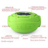 FAMEUNG Bluetooth Speaker E09 Portable Outdoor Speakers Bluetooth 3.0 Hands Free Calls Pink N3