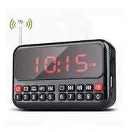 Soondar Mini MP3 Stereo System and FM Clock Radio, Support Micro SD Card, USB Port &amp; AUX Jack (3.5mm Audio In)...