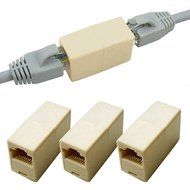 10 Pcs Ethernet RJ45 Cable Female to Female Type Connector Coupler Adapter Joiner N3