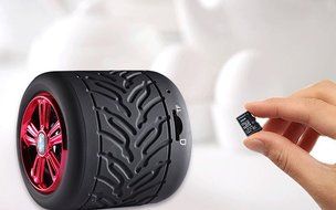 Creative Tire Shape Portable Wireless Bluetooth Speaker, Powerful Sound with Enhanced Bass, 6 Hour Battery Life... N4