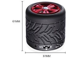 Creative Tire Shape Portable Wireless Bluetooth Speaker, Powerful Sound with Enhanced Bass, 6 Hour Battery Life... N6