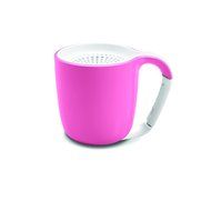 GEAR4 Espresso Small Coffee Cup Style Bluetooth Speaker with Carabineer Handle Clip (Pastel Pink) N2