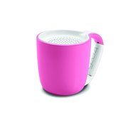 GEAR4 Espresso Small Coffee Cup Style Bluetooth Speaker with Carabineer Handle Clip (Pastel Pink) N3