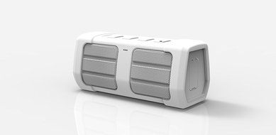 Titus Audio Power BOOM 15 6W Waterproof Bluetooth Speaker, White N6