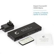 Expert Connect | 1x4 HDMI Splitter | 4 Port | 1 in - 4 out | Full HD/3D | 1080P | HDMI 1.3 | HDTV | PS4 / PS3... N29