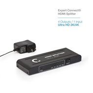 Expert Connect | 1x4 HDMI Splitter | 4 Port | 1 in - 4 out | Full HD/3D | 1080P | HDMI 1.3 | HDTV | PS4 / PS3... N32