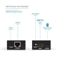 Expert Connect | 1x4 HDMI Splitter | 4 Port | 1 in - 4 out | Full HD/3D | 1080P | HDMI 1.3 | HDTV | PS4 / PS3... N45