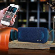 Fabric Bluetooth Speaker, Joly Joy Bluetooth 4.1 Wireless Speaker for Enhanced Music Streaming &amp; HandsFree Calling... N13