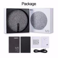 Remax RB-M9 Desktop Fabrics Bluetooth Speaker Portable Audio Player Music Sound Box Bluetooth V4.1 White Color N8
