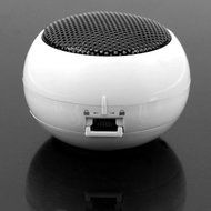 TOOGOO(R) Mini Portable Travel Bass Speaker for iPod iPhone MP3 Mobile Phone White N2
